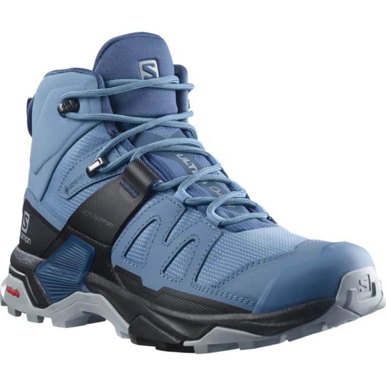 Botas Caminhada Salomon X Ultra 4 Mid GTX Feminino Azuis | PT P06271